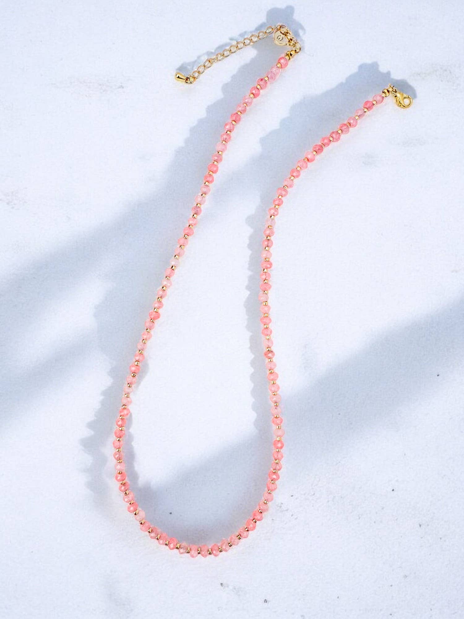 ETHICGOODS – Colar com missangas/pérolas por atacado – Colar de Pedra Facetada4