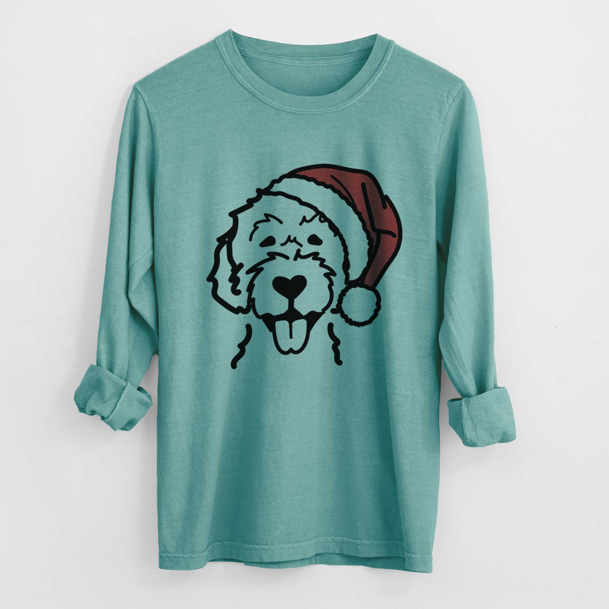 Inkopious - Wholesale Screen Printed T-Shirt - Unisex - Jolly Labradoodle - Heavyweight 100% Cotton Long Sleeve2