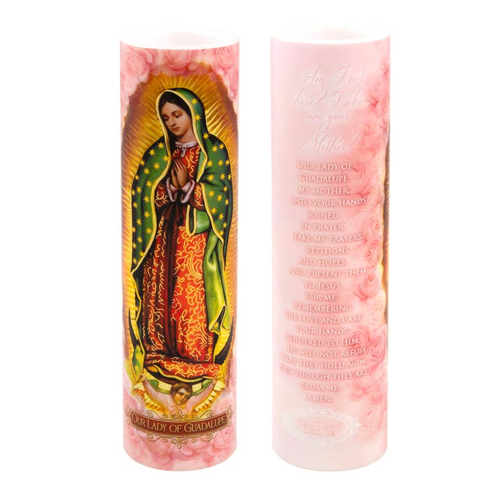 The Saints Collection - Wholesale Flameless Candle - The Saints Collection - Virgin of Guadalupe Prayer Candle3