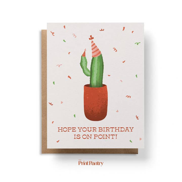 Birthday On Point Greeting Card for wholesale by The Print Pantry
