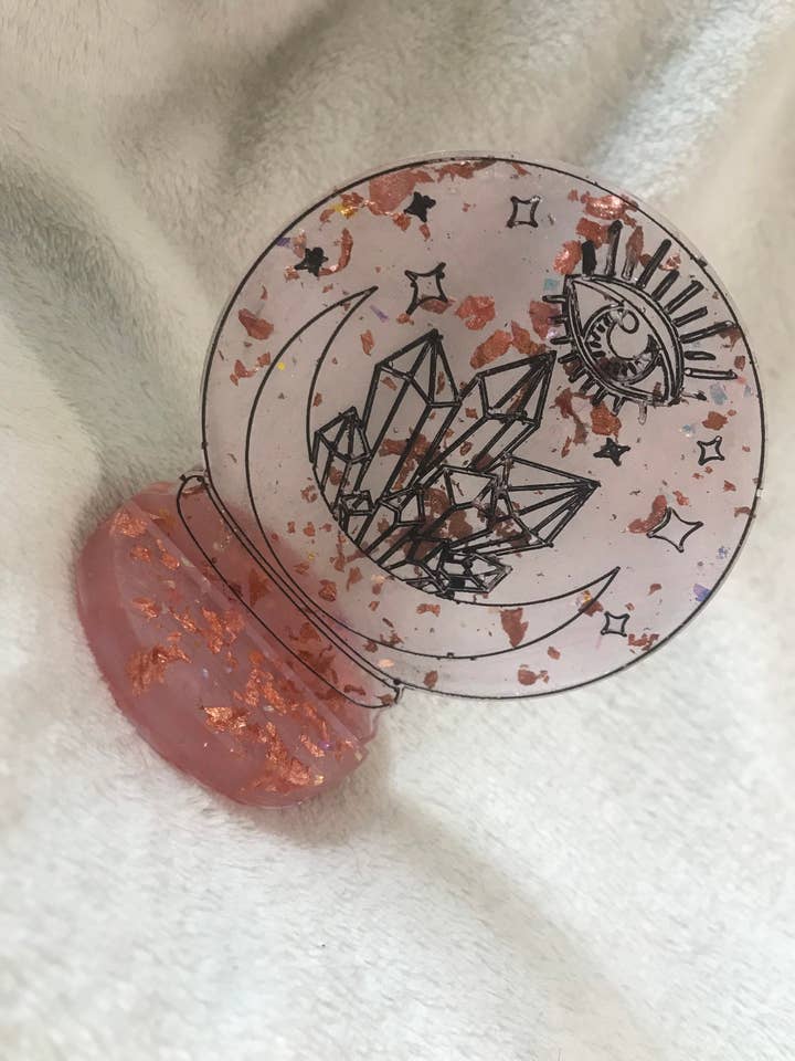 Handgefertigte freistehende Kristallkugel aus Harz für den Großhandel von Little Shroom Crafts