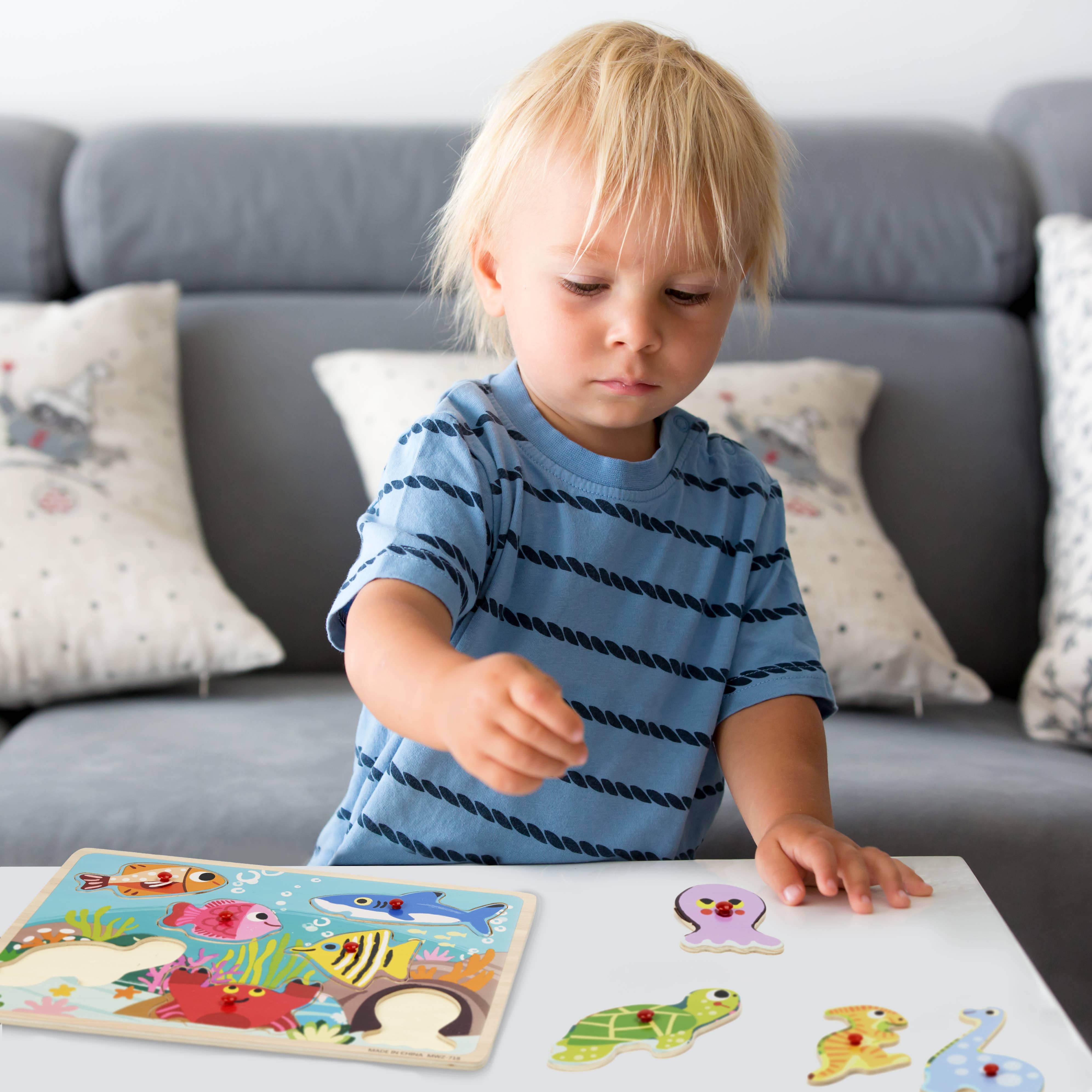 The Twiddlers - Wholesale Puzzle - Kids - 5 Wooden Jigsaw Puzzles made from Premium Wood, Great Early6