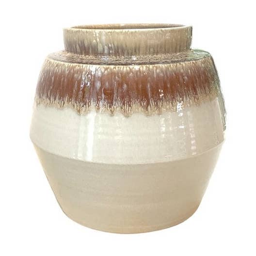 Quindi Cosa pentola palla reattiva naturale marrone L per la vendita all'ingrosso da parte di Ceramics Limburg