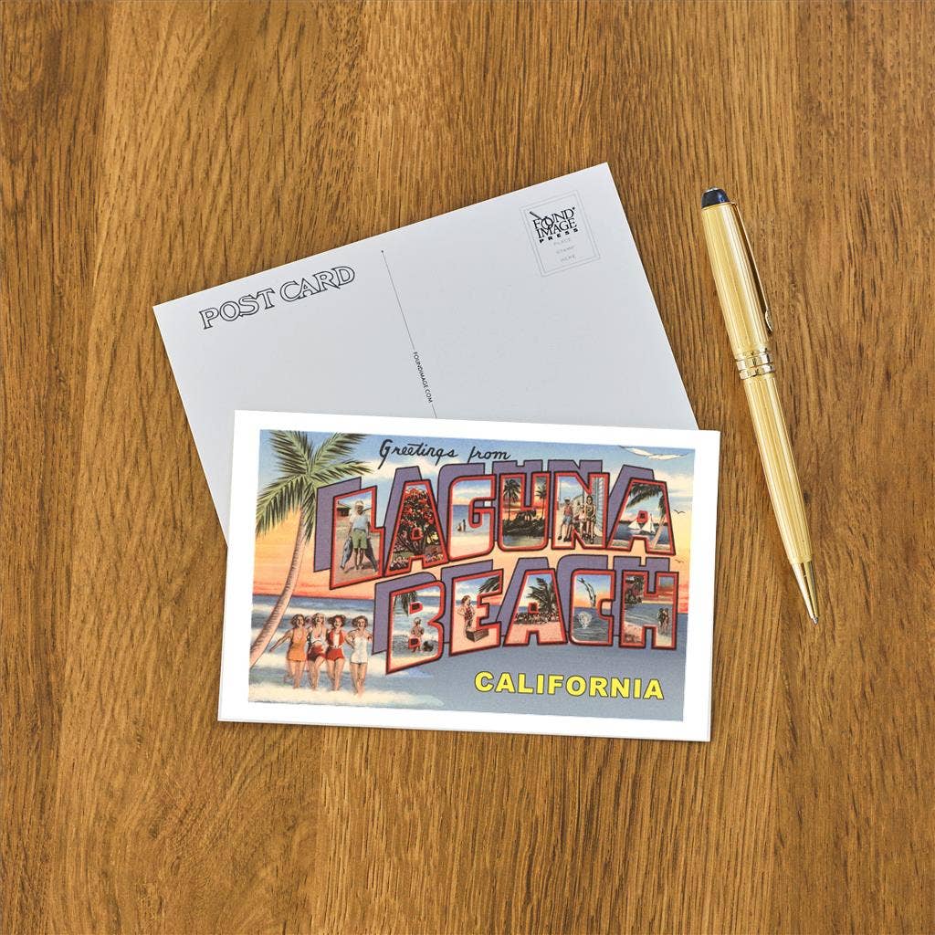 Found Image Press - Wholesale Postcard - Postcard CA-680 Greetings from Laguna Beach1