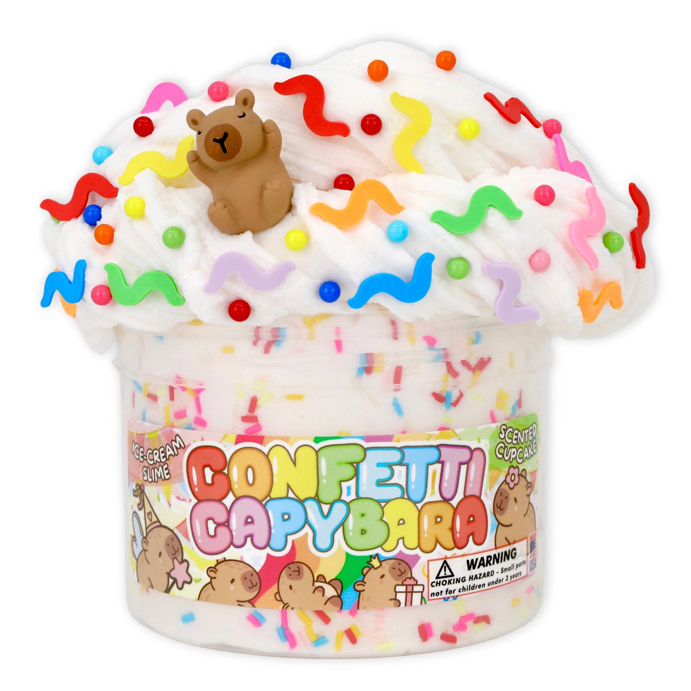 Dope Slimes - Wholesale Putty/Slime - Kids - Confetti Capybara - Ice Cream Textured Slime1