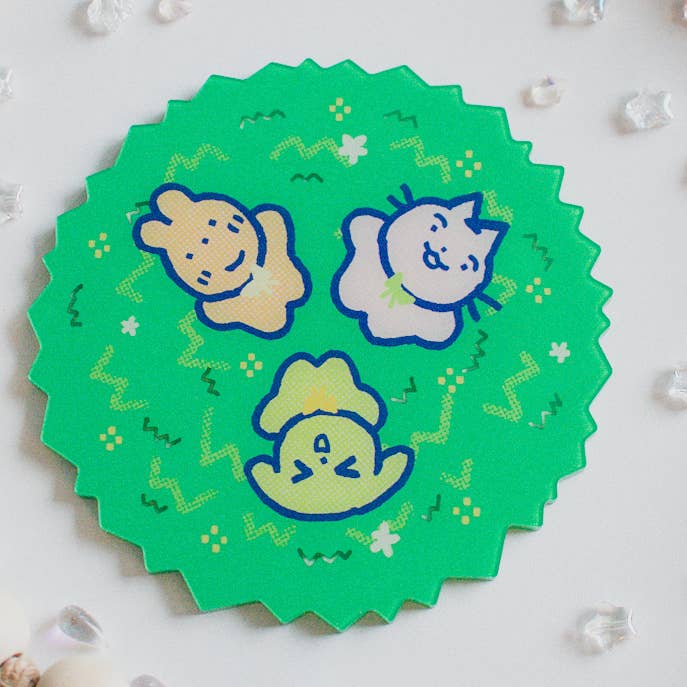 Meadow Friends Coaster for wholesale by Lycheemeadow