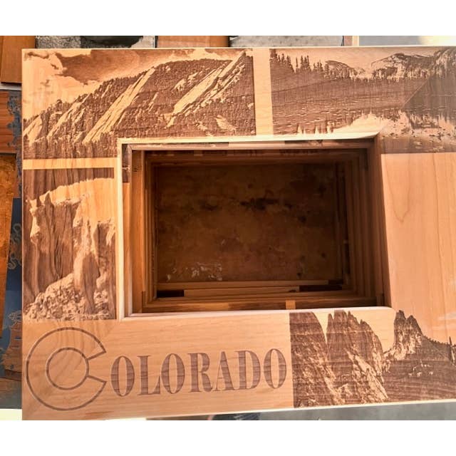 ARKANSAS WOOD DOORS INC - Wholesale Picture Frame - Laser Engraved Wood Picture Frames