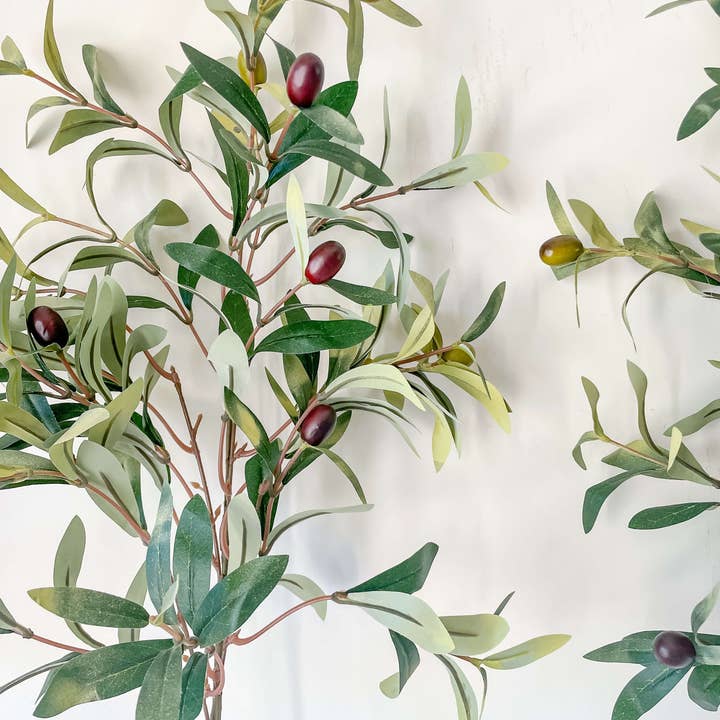 Hycroft Home Decor - Wholesale Artificial Plant - Olive Branch Stem 31" Faux Greenery2