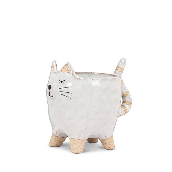 Abbott - Wholesale Plant Pot - Sm Cat w/Tail Planter-4"L