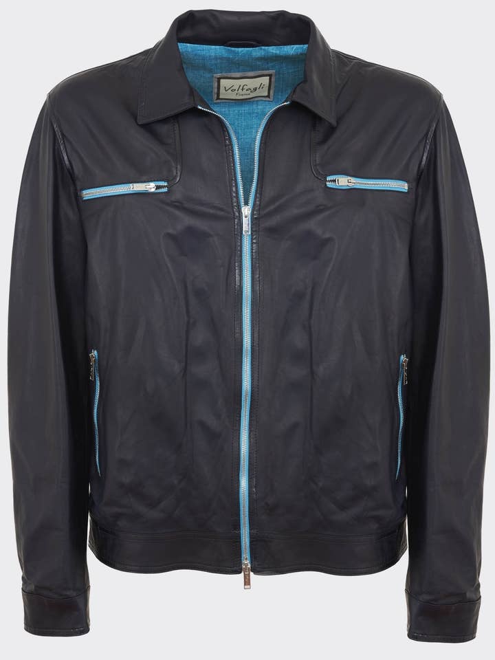 Veste en cuir Volfagli pour la vente par CRUSH STORE