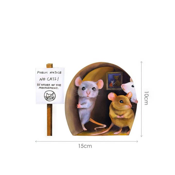 Wonderwallsboutique – wholesale Wall decal/stickers – 3D Cartoon Mouse Hole Wall Decals Removable Decor1