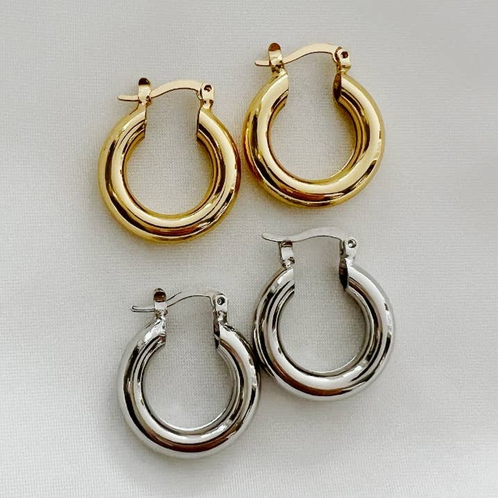 Erin Gold Filled Hoops Earrings for wholesale by True by Kristy Jewelry