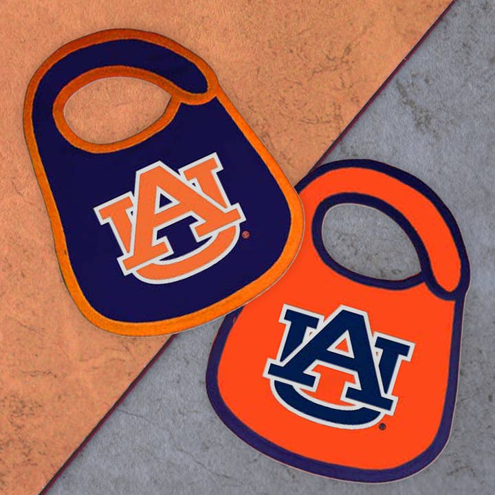 Ensemble de 2 bavoirs pour bébé Auburn Tigers pour la vente par Jenkins Enterprises