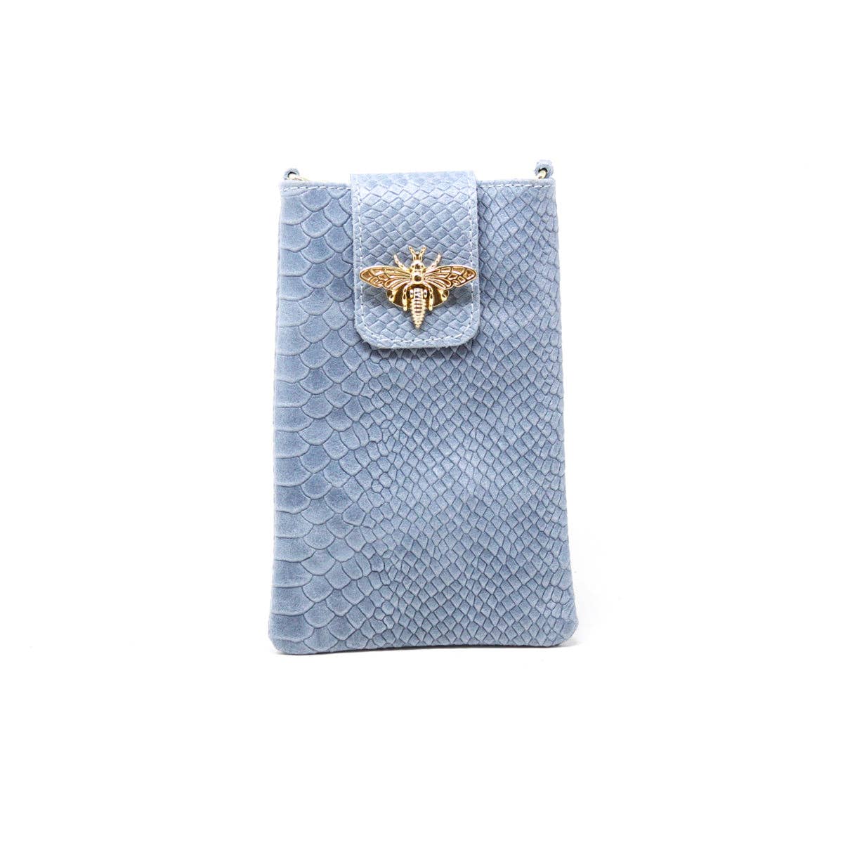 German Fuentes Handbags - Wholesale Crossbody Bag - Women's - GF117O GENUINE ITALIAN LEATHER CROC EMBOSSED CROSSBODY BAG12