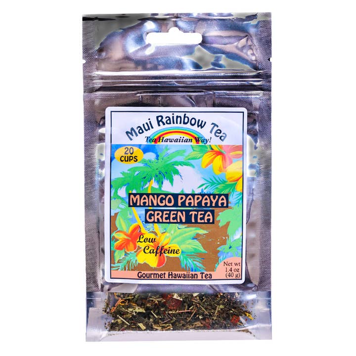 Maui Rainbow Tea - Wholesale Loose Tea - Mango Papaya Green Tea - Artisanal Hawaiian Tea1