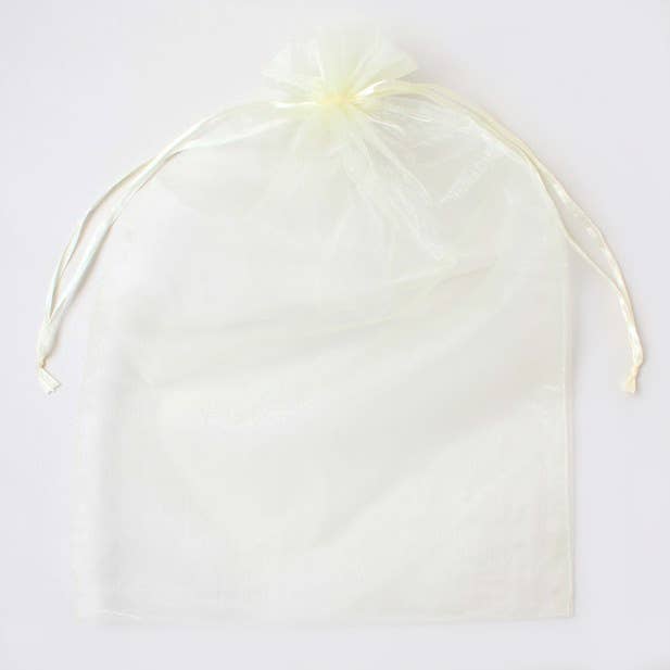 Inca UK - Wholesale Gift Bag - Size: 40x28cm Ivory Organza Gift Bag