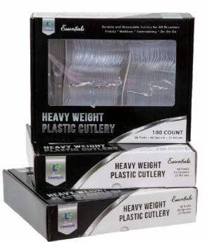 Living Concepts - Wholesale Assorted Cutlery Set - CUTLERY 24CT PLASTIC SILVER ASST. CS1