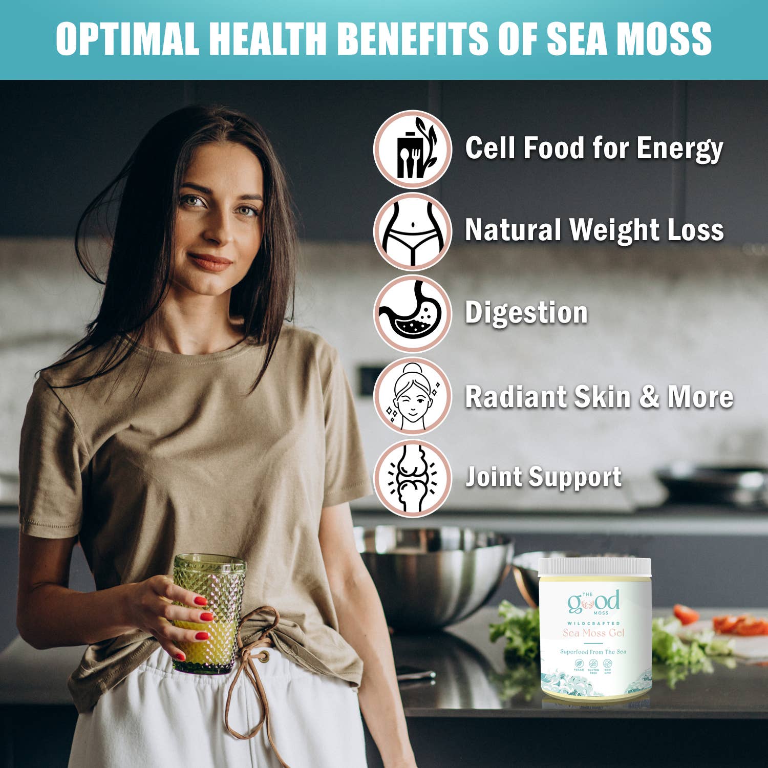 The Good Moss - Wholesale Oral Supplement/Vitamin - Sea Moss Gel - Plain Unflavored4