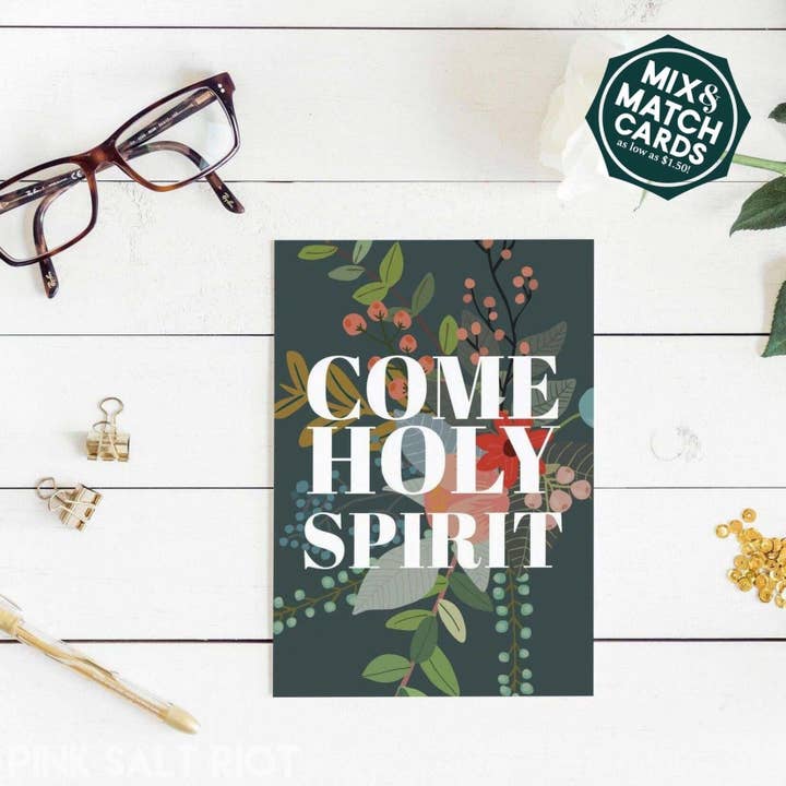 Come Holy Spirit Card for wholesale by Pink Salt Riot