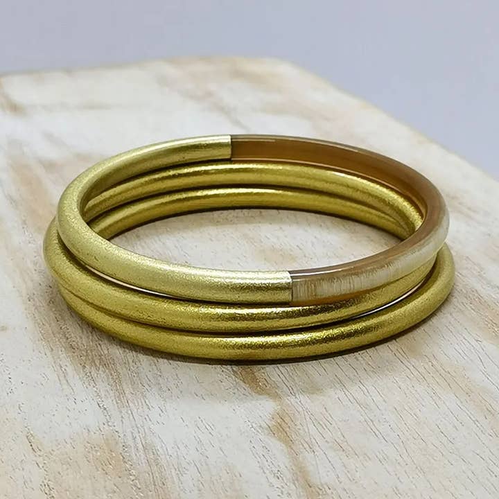 Golden horn bangle for wholesale by Nayda Diaries