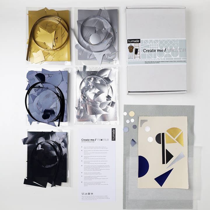 Créez-moi / formes thermocollantes en textile | Bleu Foncé pour la vente par Humade BV