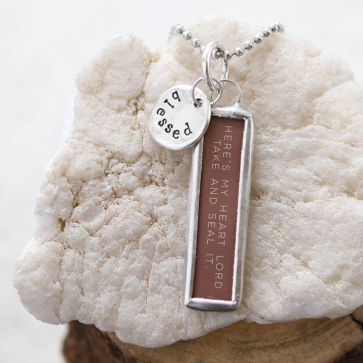 Here's My Heart Lord Faith Hymn Necklace for wholesale by Jennifer Dahl Designs LLC