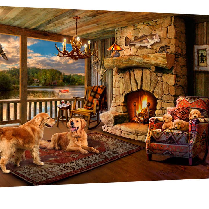 Home Sweet Home 18x24 Fully Illuminated LED Wall Art for wholesale by Glow Decor