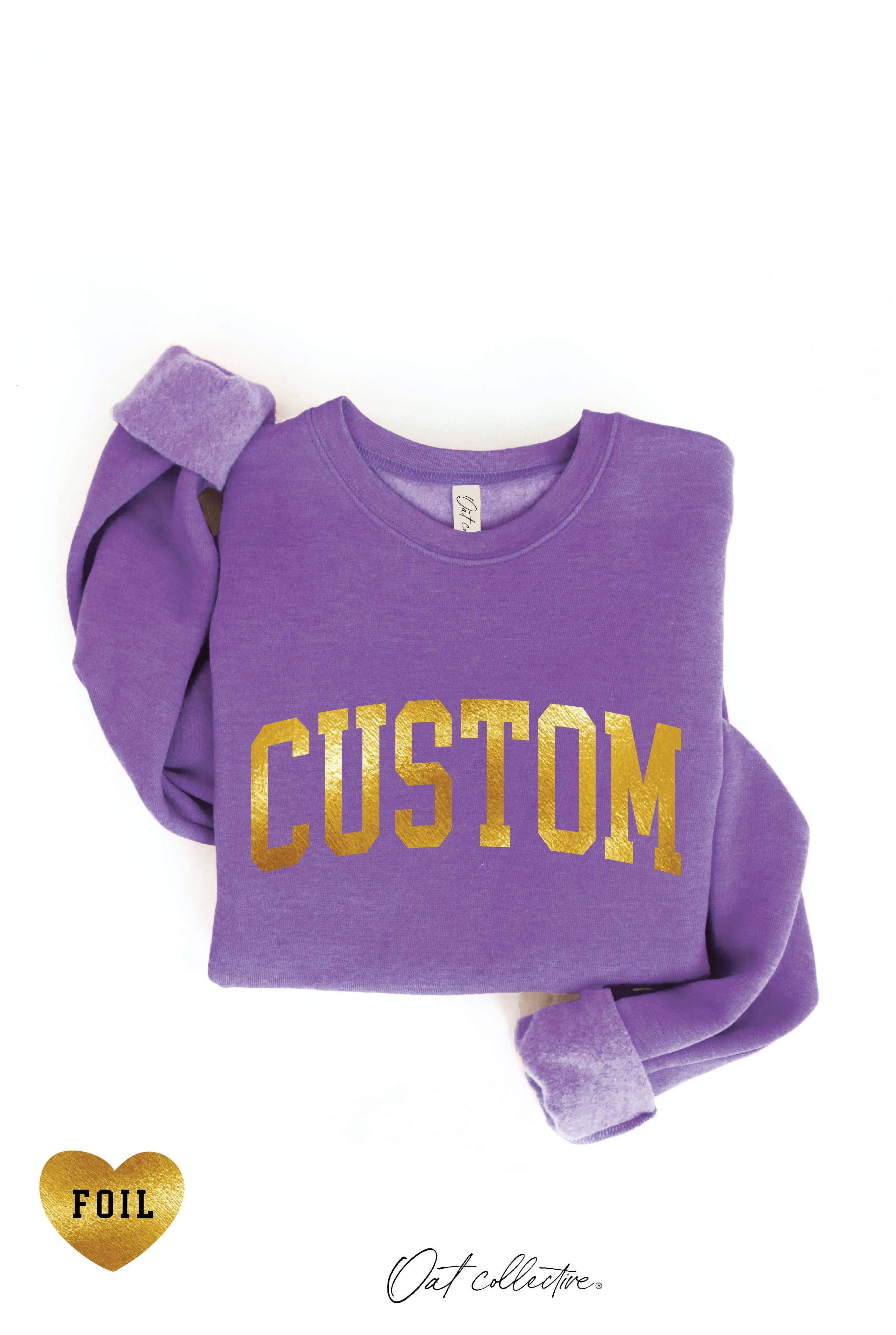 OAT COLLECTIVE - Venta al por mayor Sudadera estampada - Mujer - Sudadera gráfica personalizada con lámina10