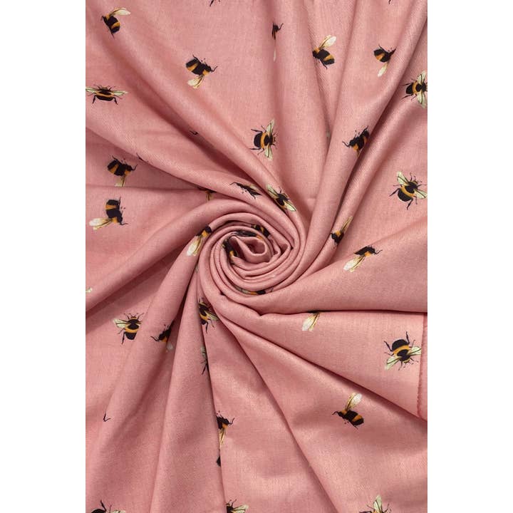 Fashion Scarf World - Wholesale Scarf - Women's - Bumble Bee Print Tassel Scarf