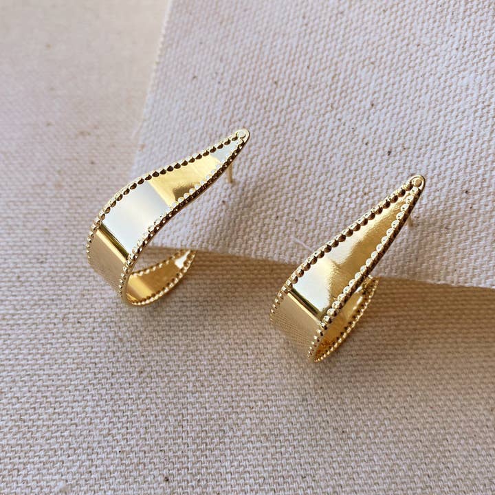 GoldFi - Wholesale Hoop Earrings - 18k Gold Filled Hoop Earrings