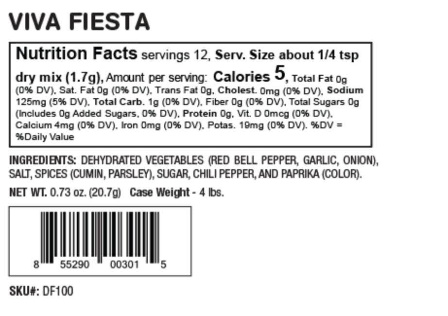 molly&you® - Wholesale Dip - Viva Fiesta Dip Mix5