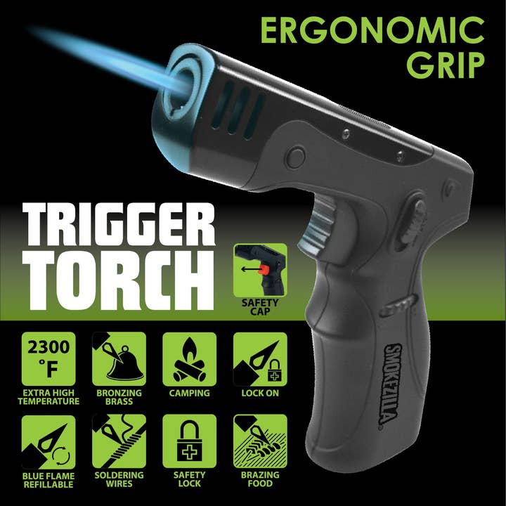 Novelty Brands - Wholesale Lighter - Smokezilla Magnum Trigger Torch Lighter - 6/Display1