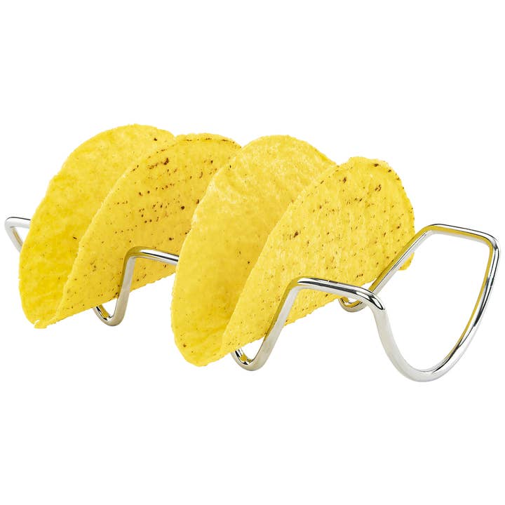 Taco Rack Set-4, taglia unica, argento per la vendita all'ingrosso da parte di Fairly Odd Brands