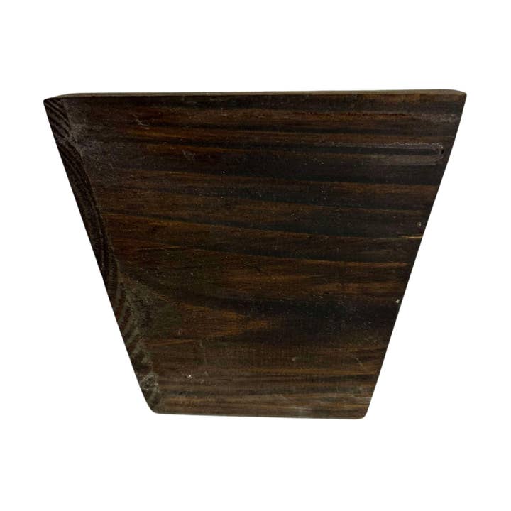 6" Natural Wood Square Pot WD384N for wholesale by Trendy tree