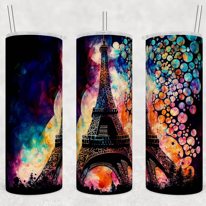 Encre à alcool Tour Eiffel pour la vente par Triple D's Tumblers n More