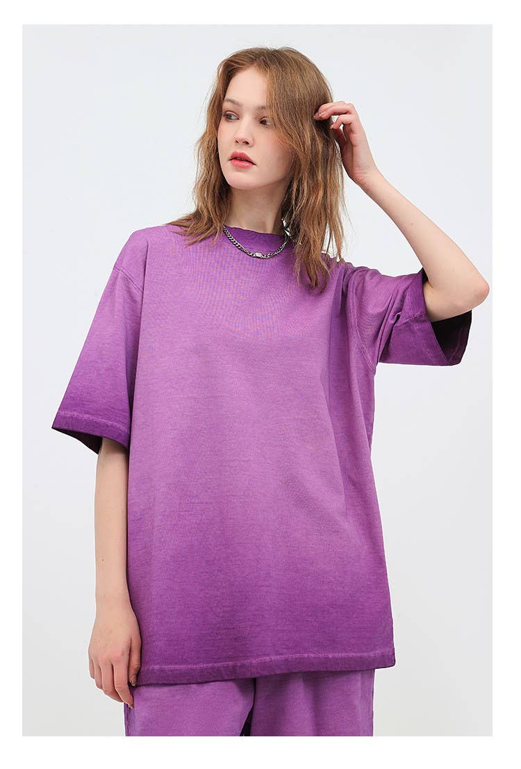 Hope & Sunshine - Vendita all'ingrosso Maglietta - Donna - Maglietta oversize sfumata8