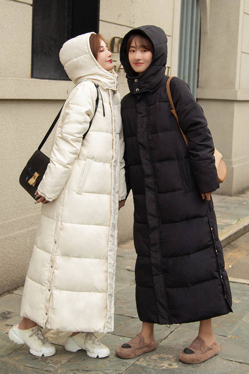 Marayn - Vente Doudoune – femme - Manteau Long Matelassé Chic et Chaud Polyvalent 202437