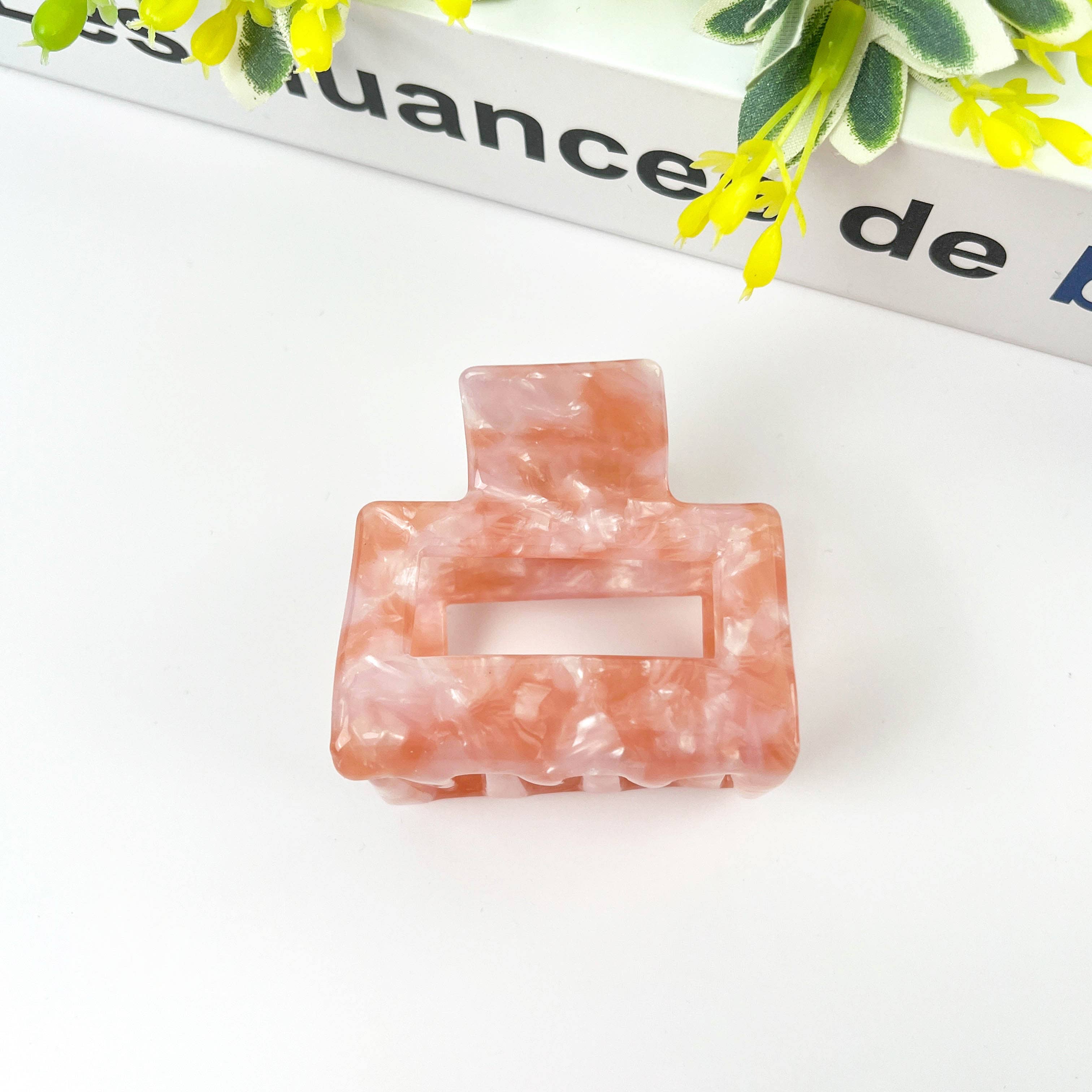 TheDivaSoap - Wholesale Hair Clip - Women's - Square Acetate Hair Clip, Spring and Autumn Claw Clip7