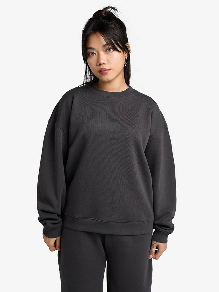 Premium Oversized Drop Shoulder Sweatshirt - Phantom Grey for wholesale by Strides Co
