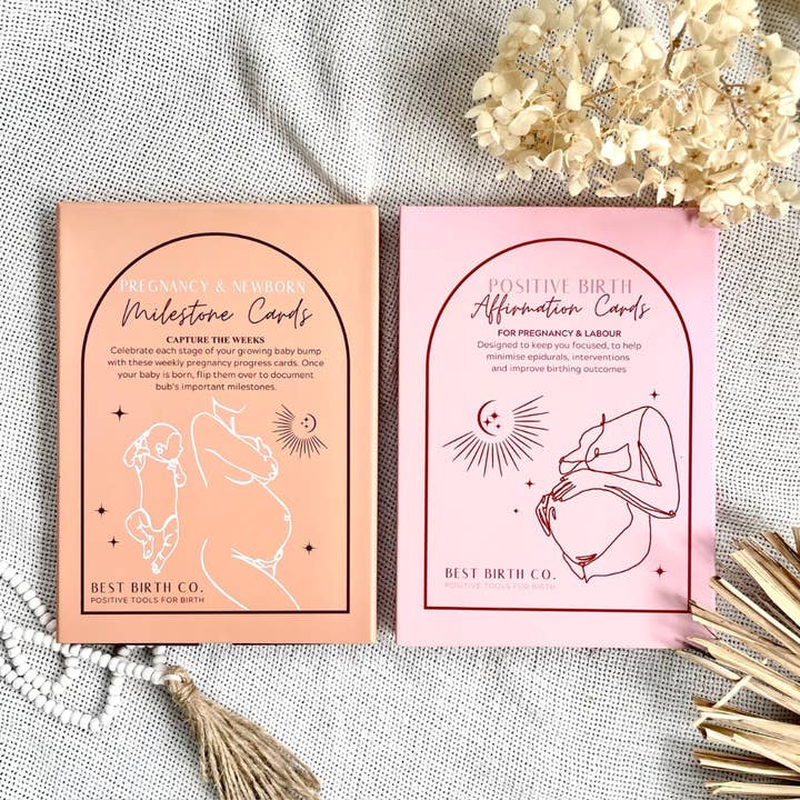 Best Birth Co - Wholesale New Mom Gift Box/Set - Baby Shower Gift New Baby Milestones5