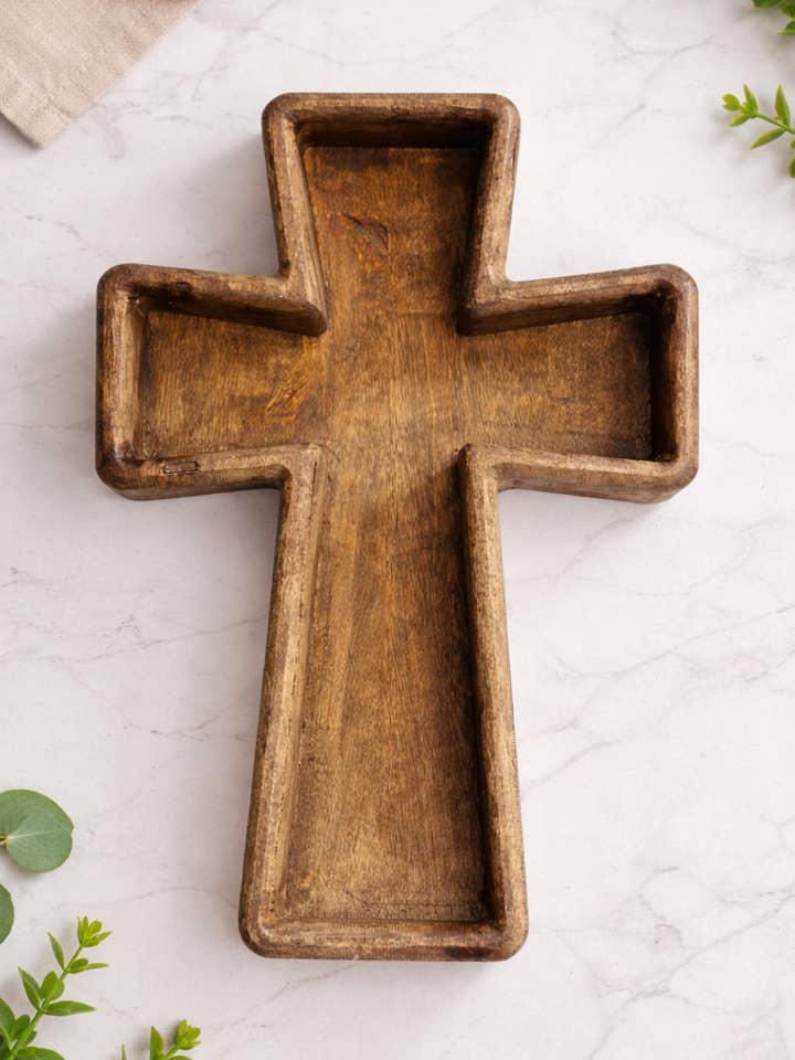 Bandeja de Cruz de Madera para venta al por mayor de Runnin Wild Designs