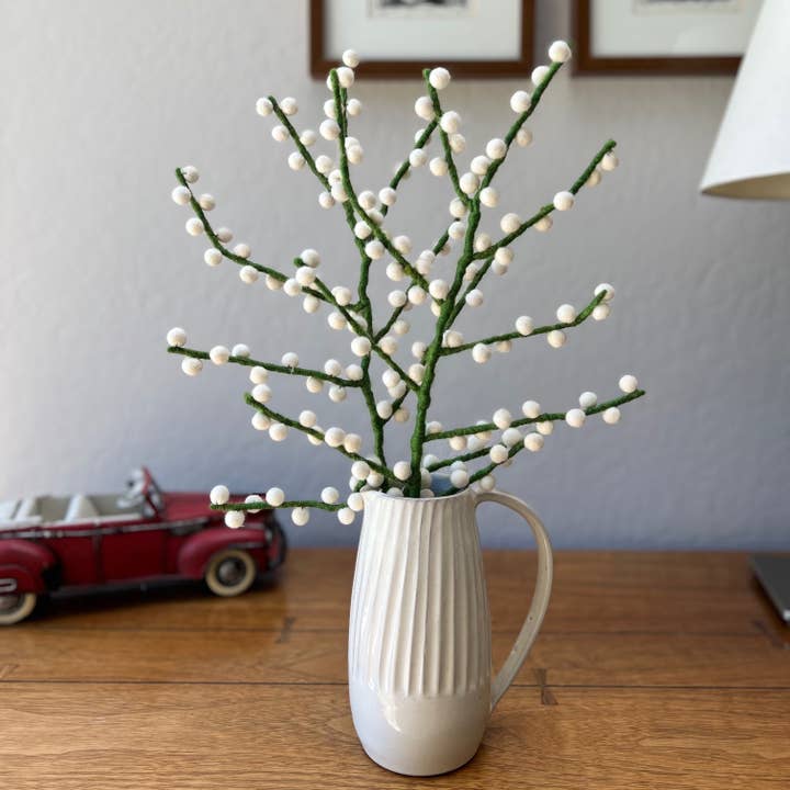 Humble Hilo - Wholesale Artificial Flowers - Humble Hilo Handmade Felt Flowers, Berry Stems3