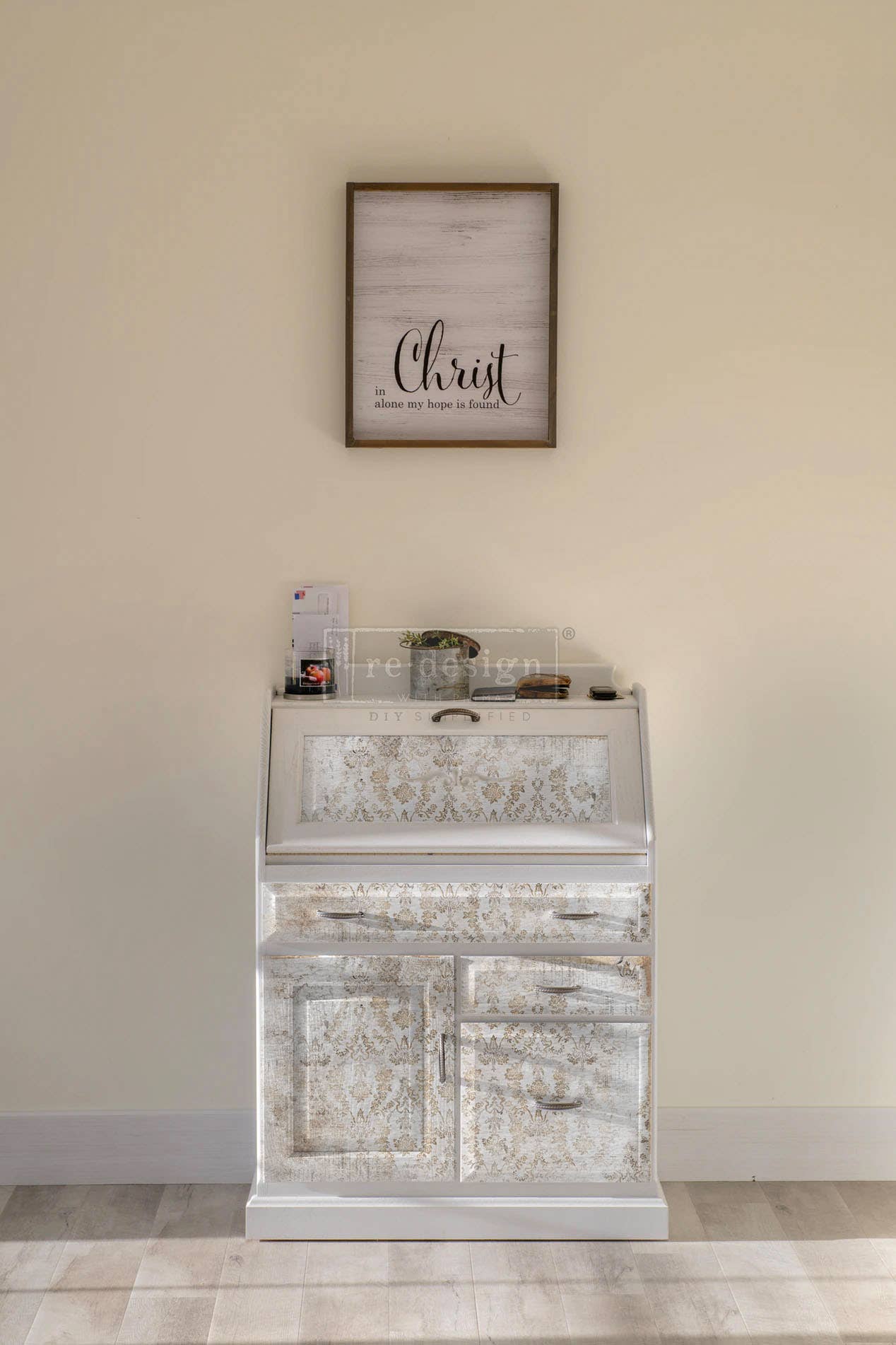 Redesign with Prima - Wholesale Tissue Paper - Redesign Decoupage Décor Tissue Paper Washed Damask3