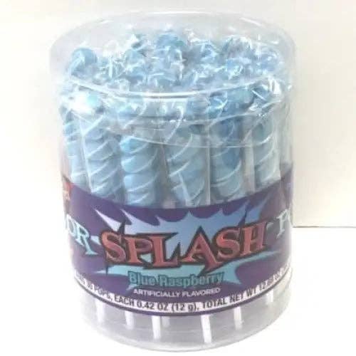 Echo Sales Canada - Wholesale Lollipop - Albert's Colour Splash Pop Royal Blue Raspberry 30x.42oz