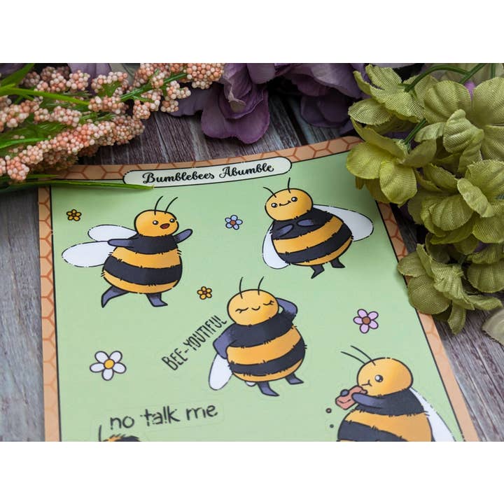 Witchbriar Cottage – Großhandel Aufkleber – Bumblebees Abumble, niedlicher Bienenaufkleberbogen