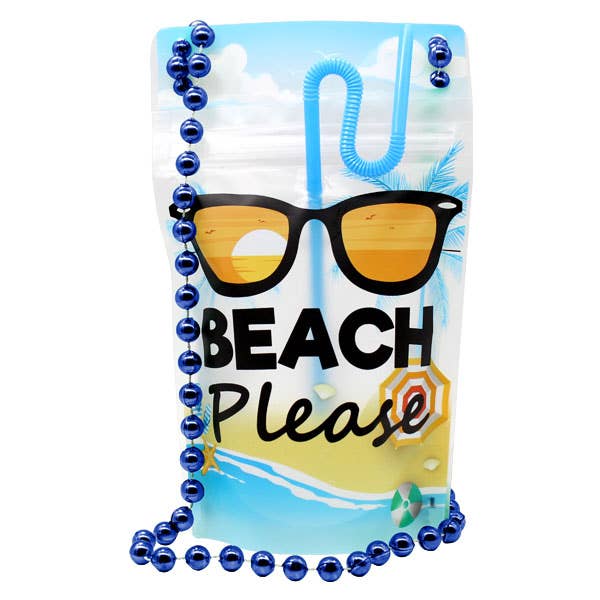 NeckSip – Großhandel Strandzubehör – Strand Please — tragbare Getränkebeutel (12 oz | 2 Stück)1