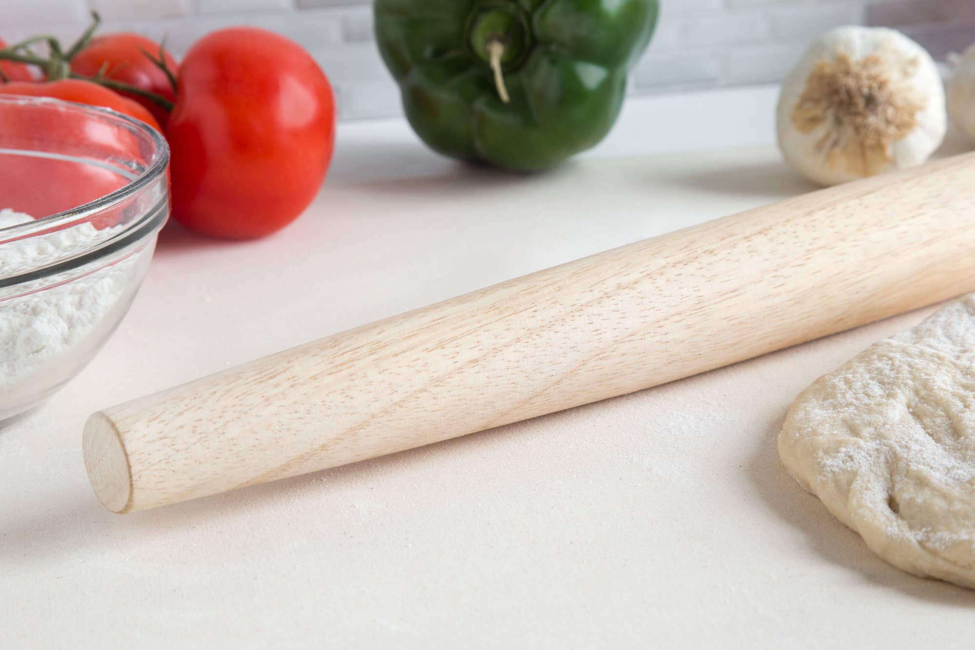 Fox Run Brands - Wholesale Rolling Pin - Fox Run Straight Rolling Pin with Tapered Ends, Wood, 20"4