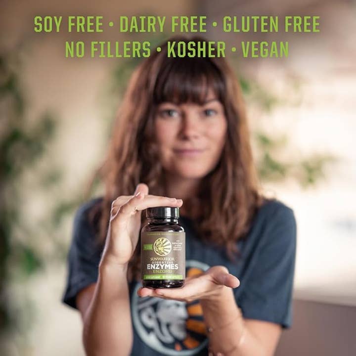 Sunwarrior - Wholesale Oral Supplement/Vitamin - Enzorb Digestive Enzyme Supplement Capsules - Plant-Based3