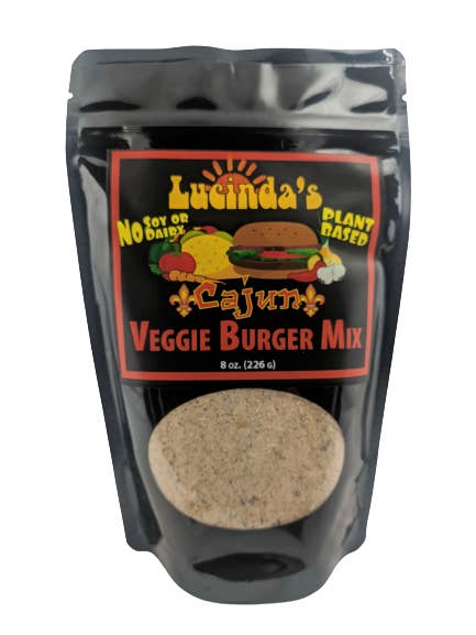 Lucinda's Cajun Veggie Burger Mix for wholesale by Great Life By Lucinda
