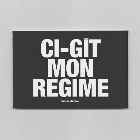 Magnet "oops": Here lies my diet for wholesale by Le shop de Bulma